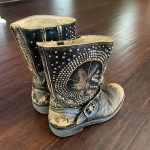 Frye Jenna Skull Boots (kids)